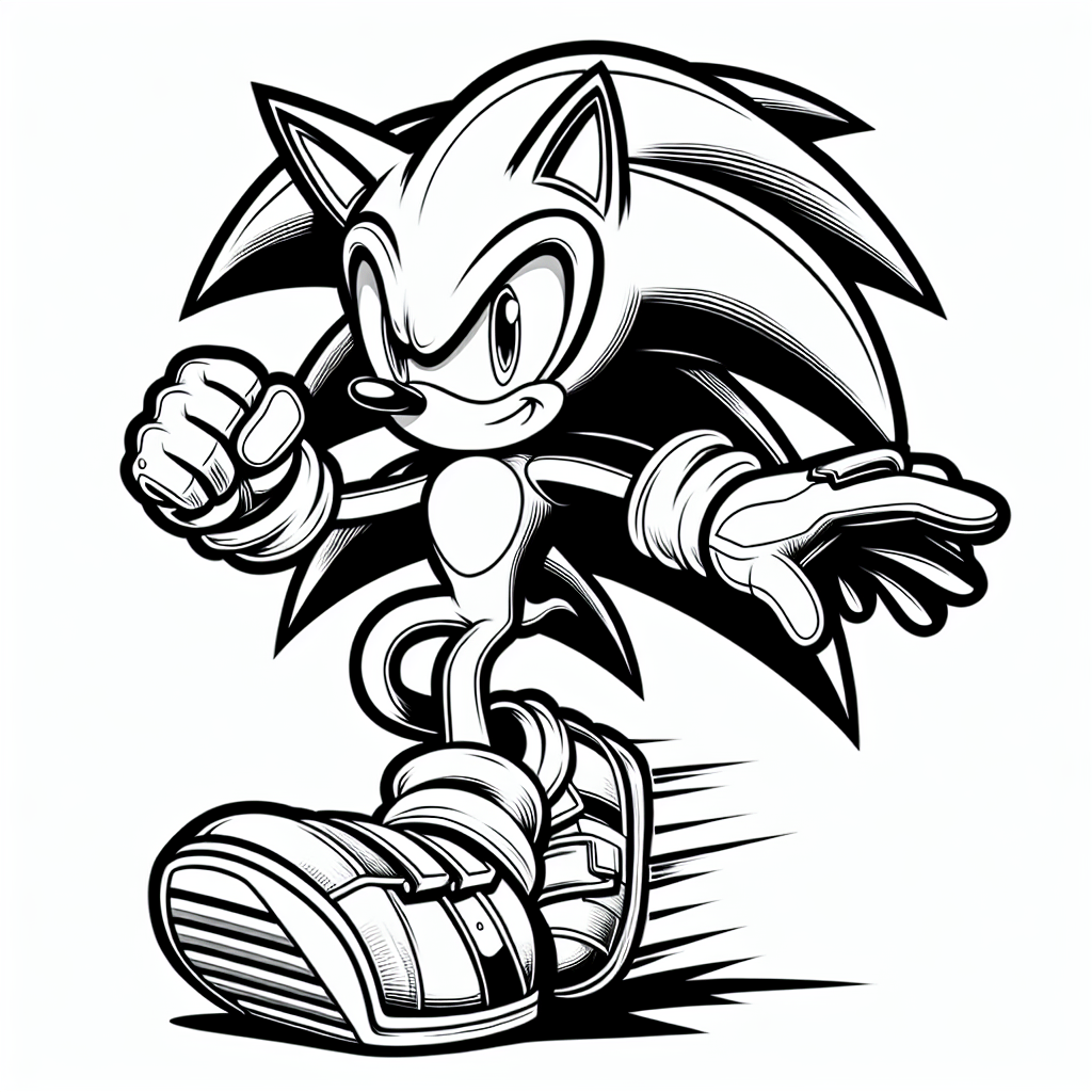 Super Sonic Coloring Pages Free ...