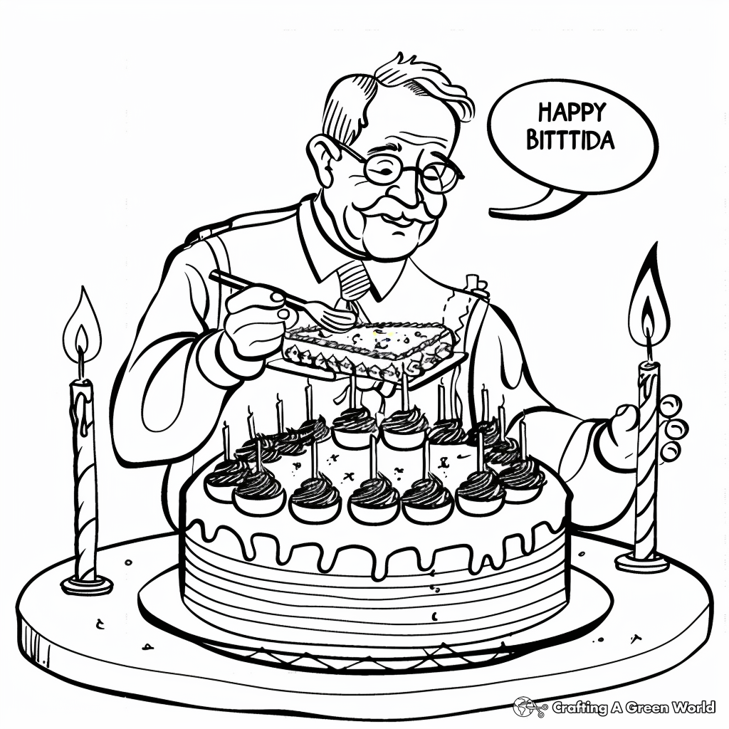 Happy Birthday Grandpa Coloring Pages ...
