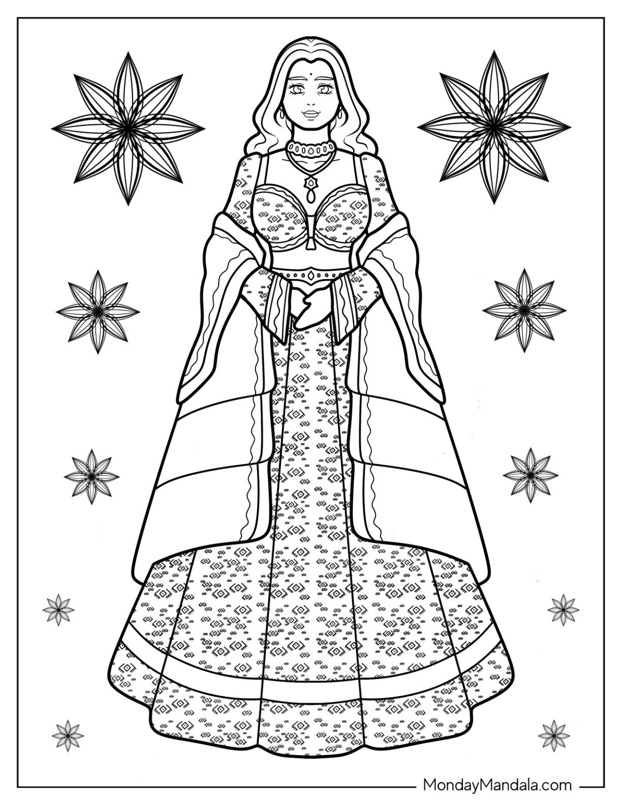 20 Dress Coloring Pages (Free PDF ...