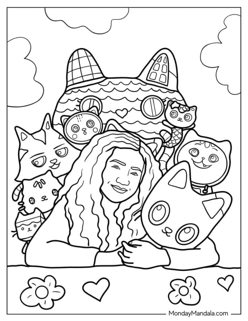 38 Gabby's Dollhouse Coloring Pages ...