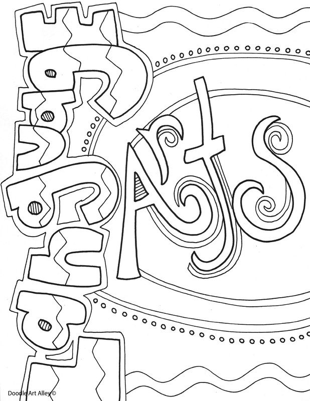 School Subject Coloring Pages and Printables - Classroom Doodles