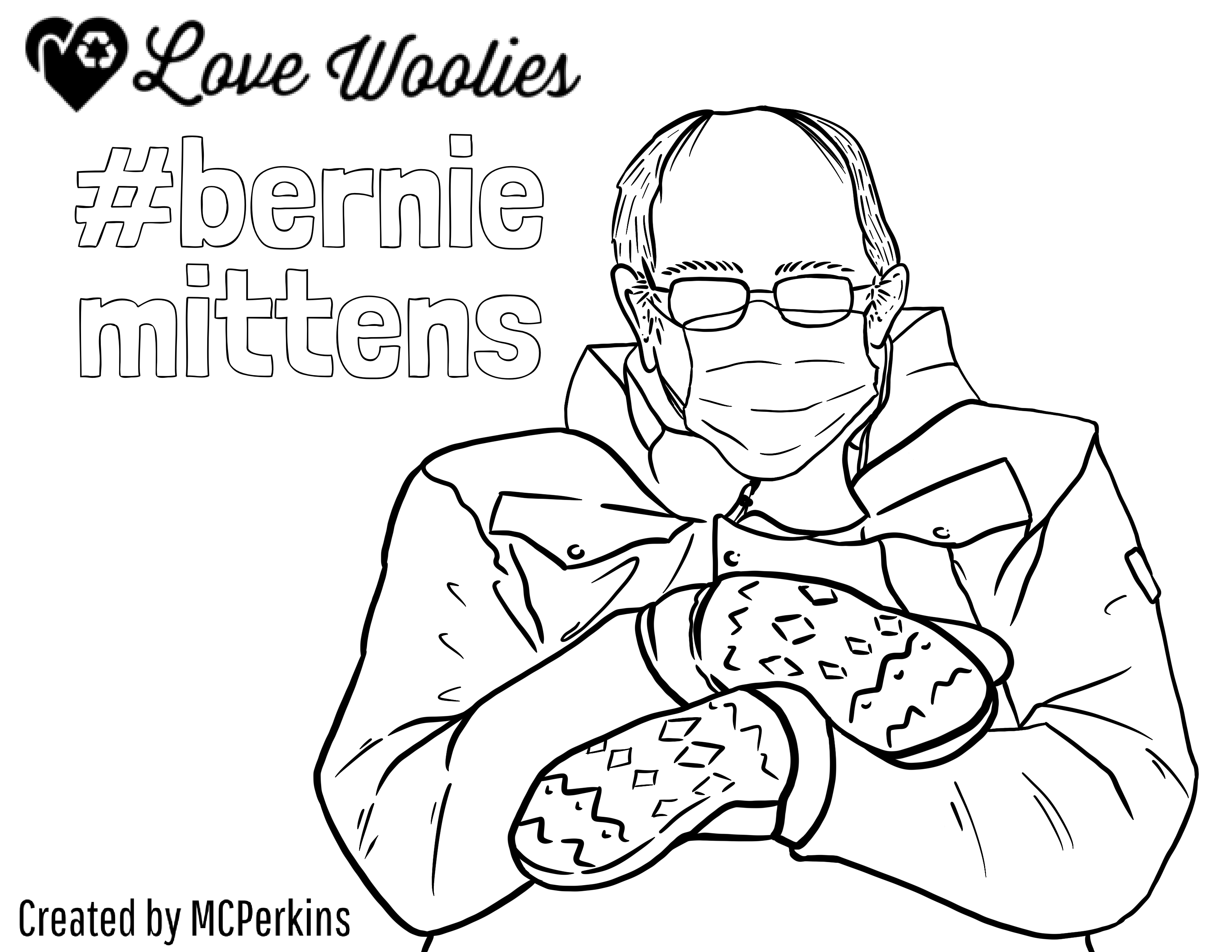 BernieMittens Coloring Pages! - Love ...