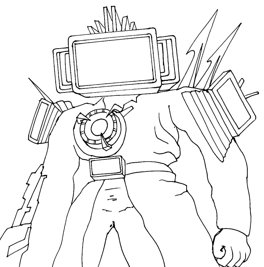 How to draw Titan TV Man | WONDER DAY ...