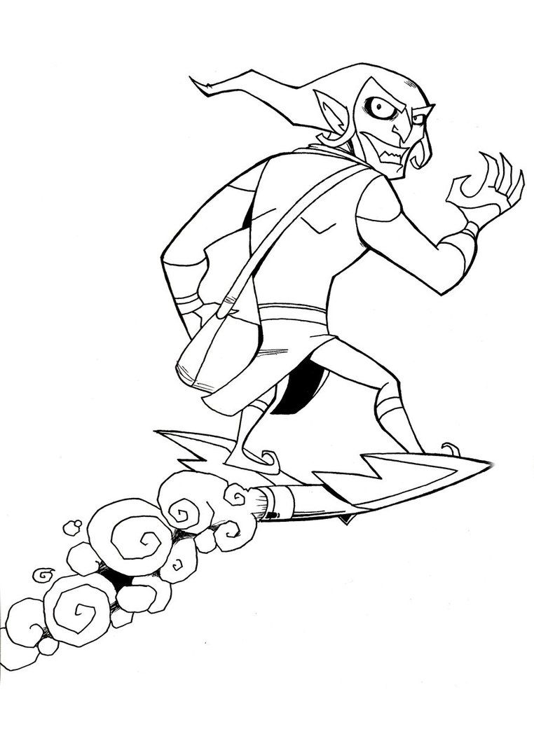 Green Goblin For Kids - Coloring Pages for Kids and for Adults