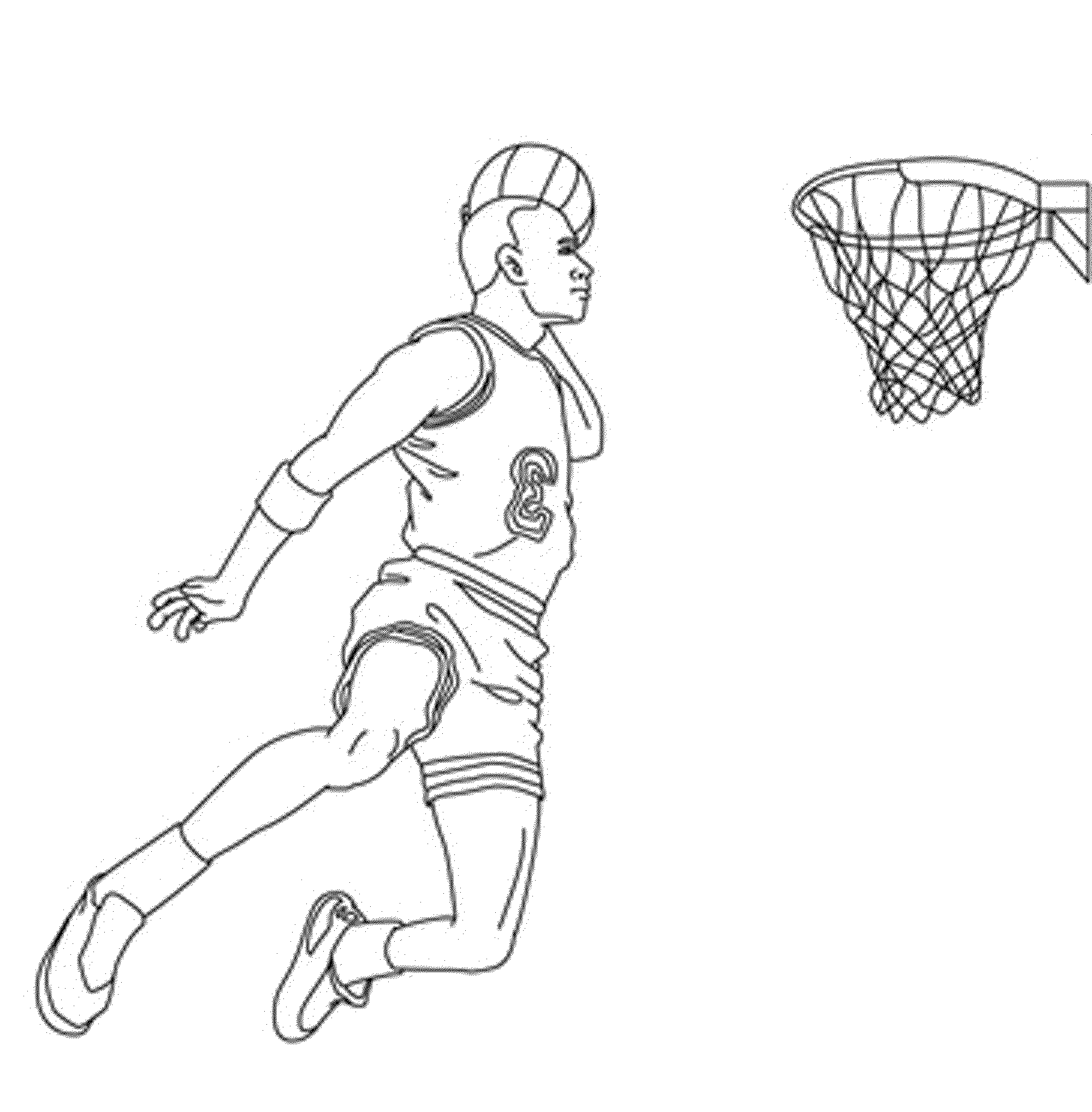 coloring pages for basketball players - Printable Kids Colouring Pages