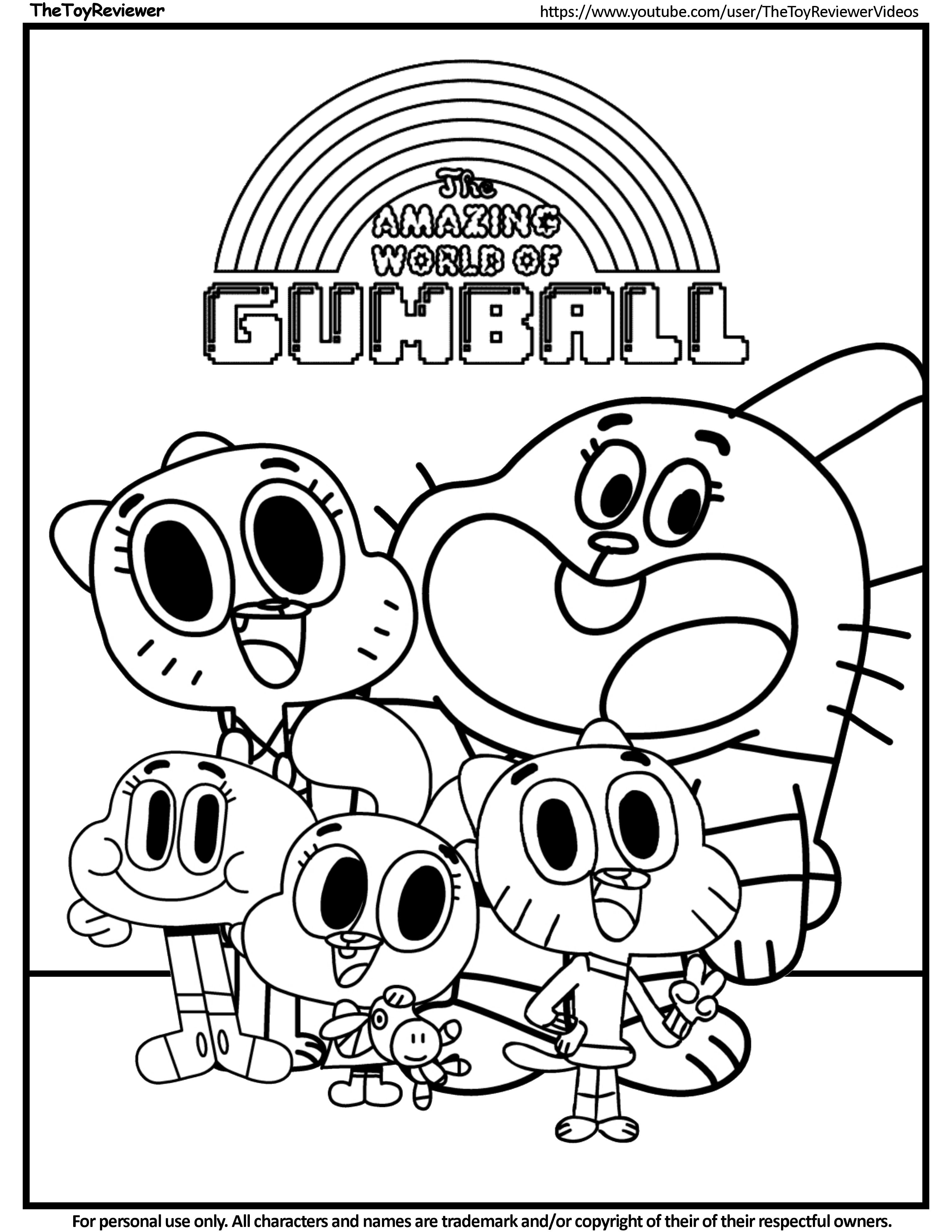 Here is The Amazing World of Gumball Coloring Page! Click ...