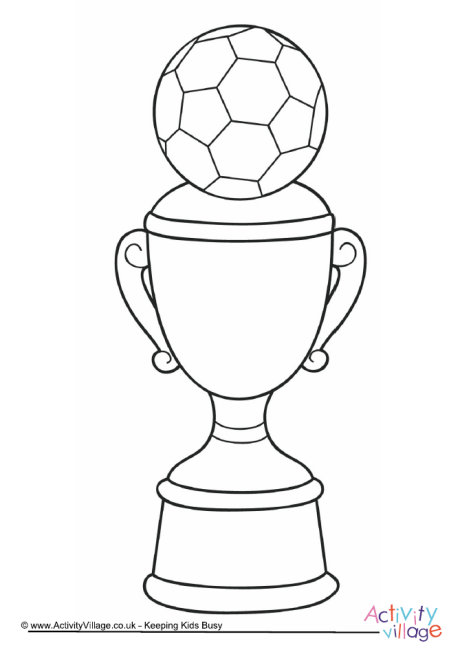 Football Trophy Coloring Pages