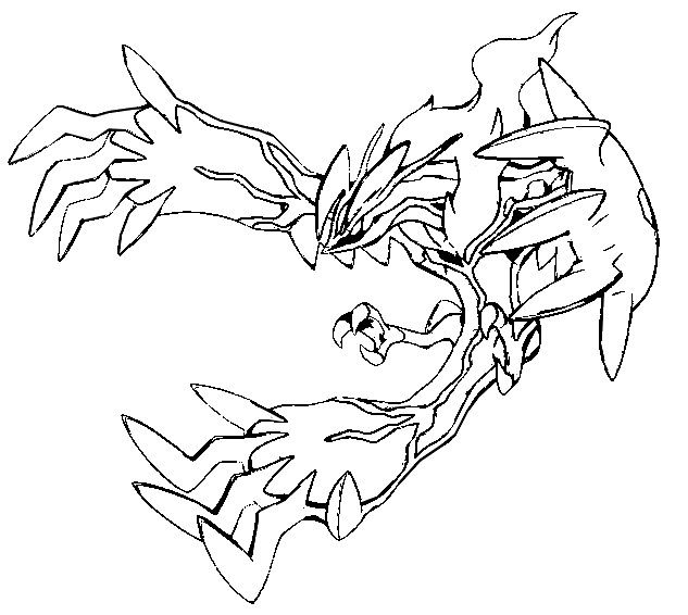 Coloring Pages Pokemon - Yveltal - Drawings Pokemon | Pokemon coloring pages,  Moon coloring pages, Pokemon coloring sheets