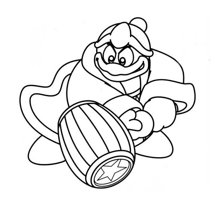 King Dedede 1 Coloring Page - Free Printable Coloring Pages for Kids