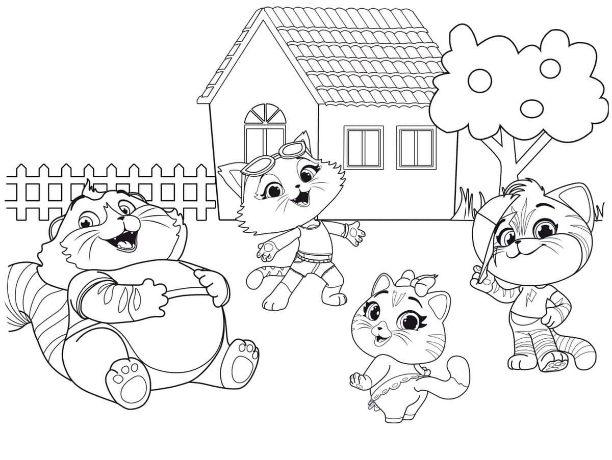 44 Cats Coloring Pages. Printable Coloring Pages for Kids