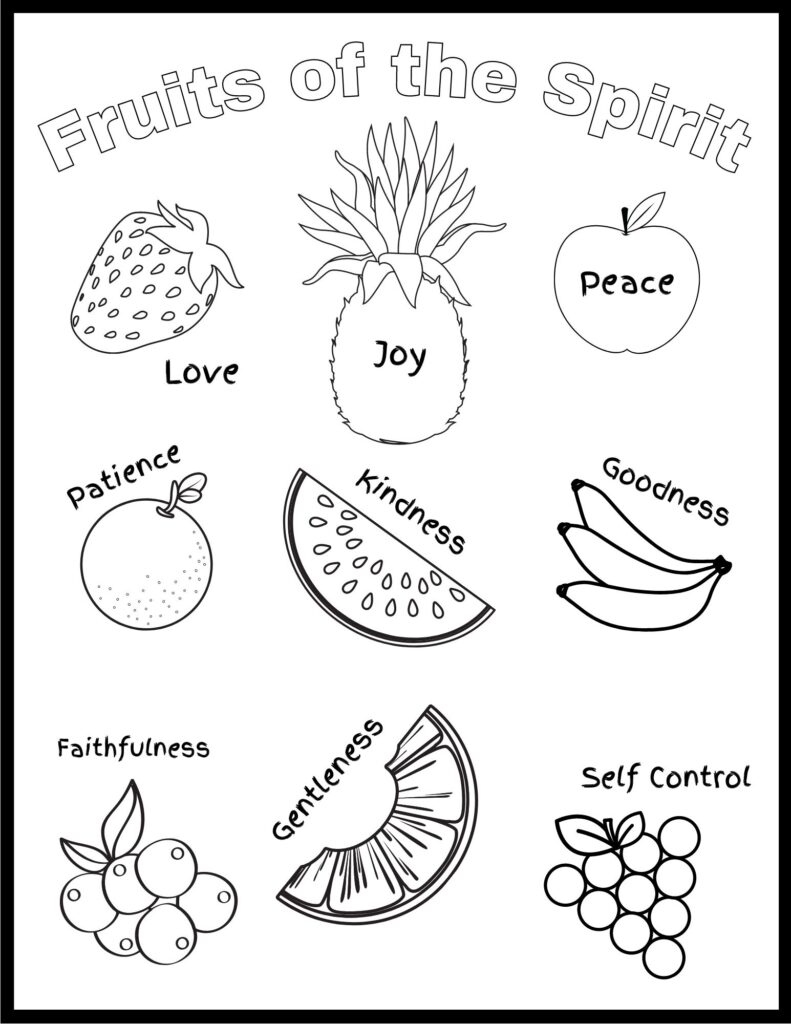 Free Fruit of the Spirit Printables - Bible Study Printables