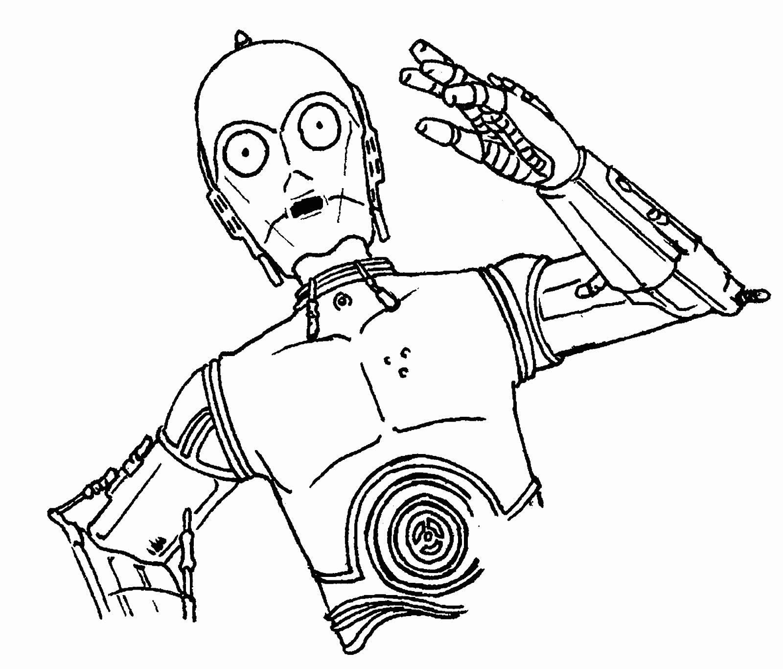 C-3PO Coloring Pages - Best Coloring Pages For Kids