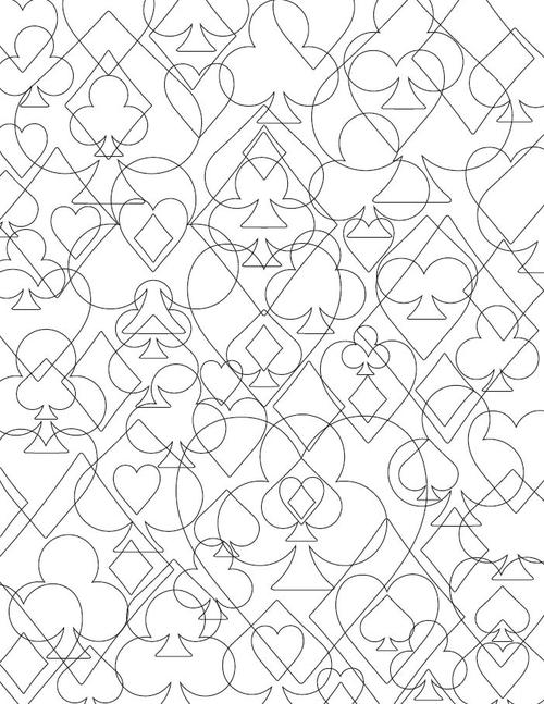 House of Cards Adult Coloring Page | FaveCrafts.com