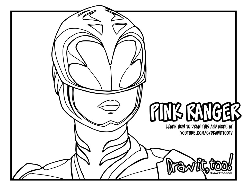 Pink Ranger (Power Rangers [2017] Movie) Tutorial - Draw it, Too!