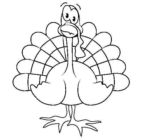 Turkey 3 coloring page - Coloringcrew.com