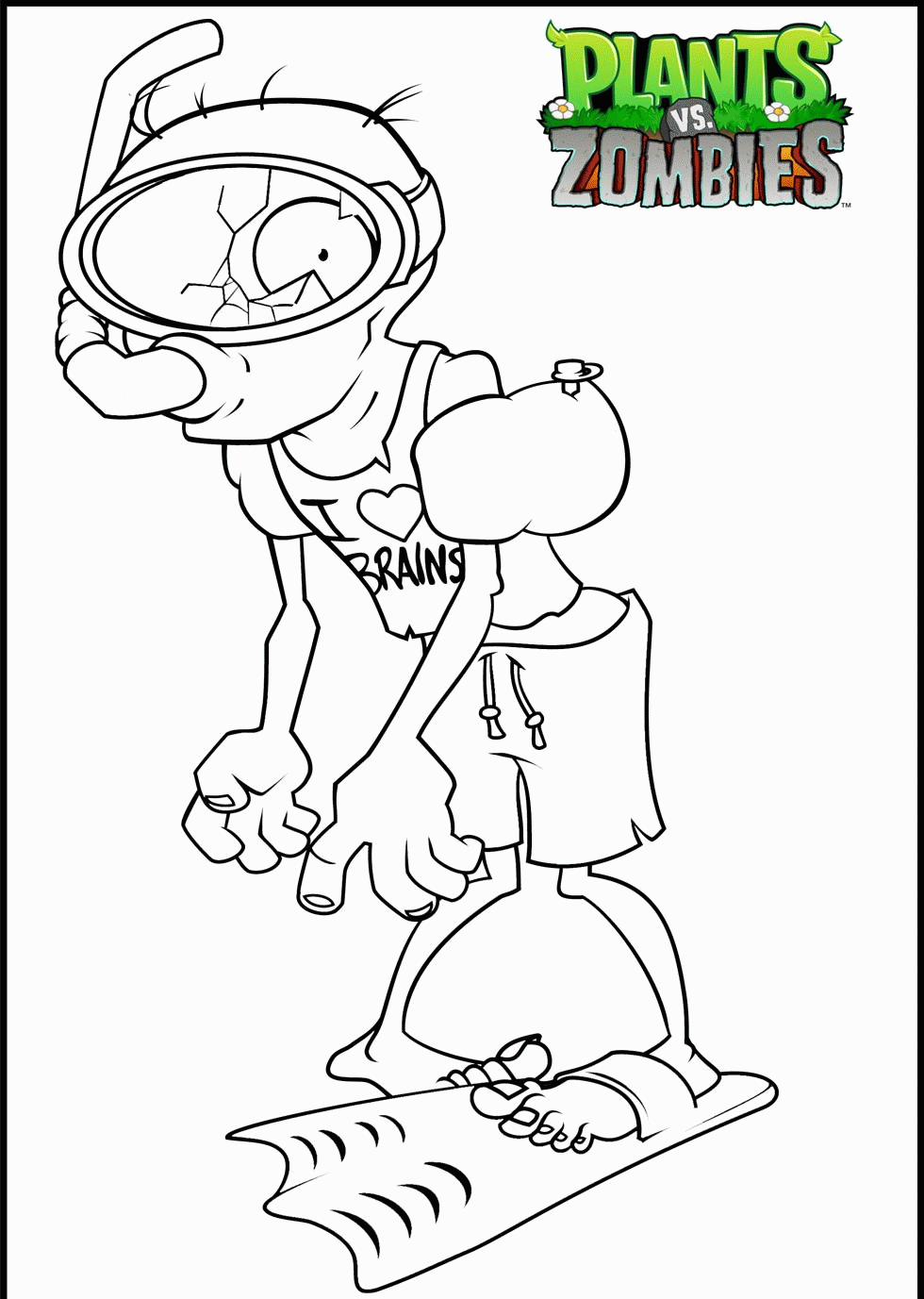 Plants Vs Zombies Garden Warfare Coloring Pages
