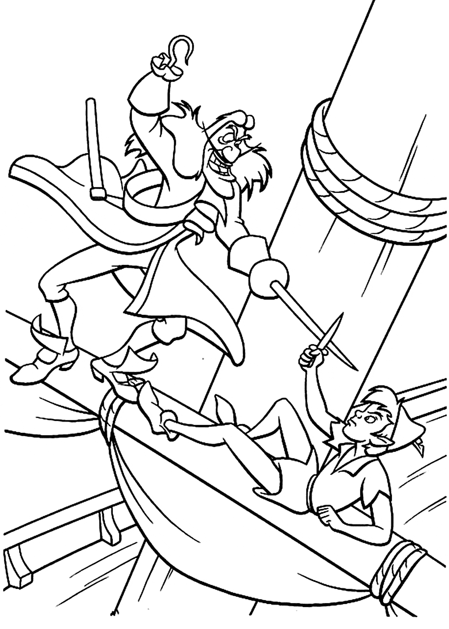 Christmas Coloring Pages Peter Pan - Coloring Pages For All Ages