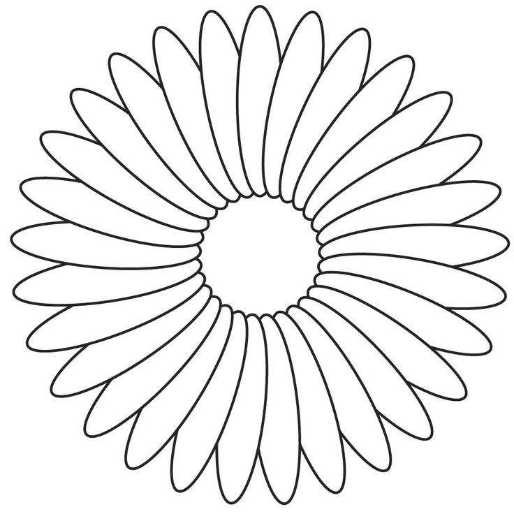 Flower Template For Kids To Cut Out