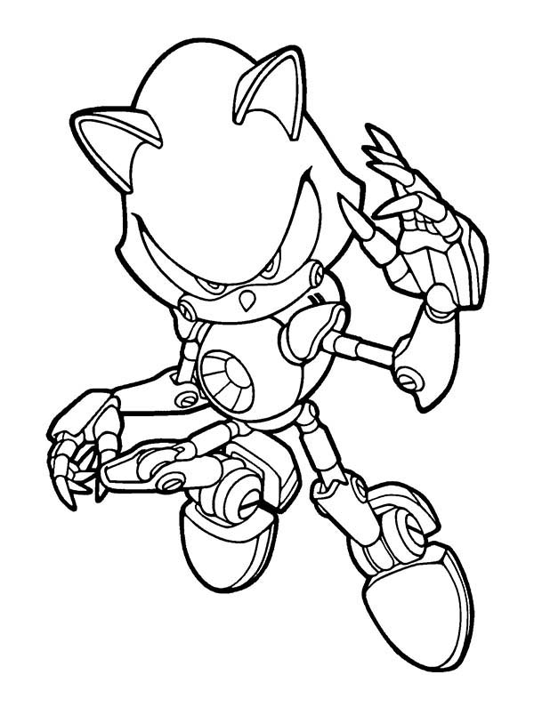 Sonic Character The Knuckles Coloring Page | Kids Play Color