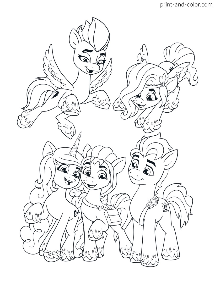 My Little Pony New Generation coloring pages | Print and Color.com