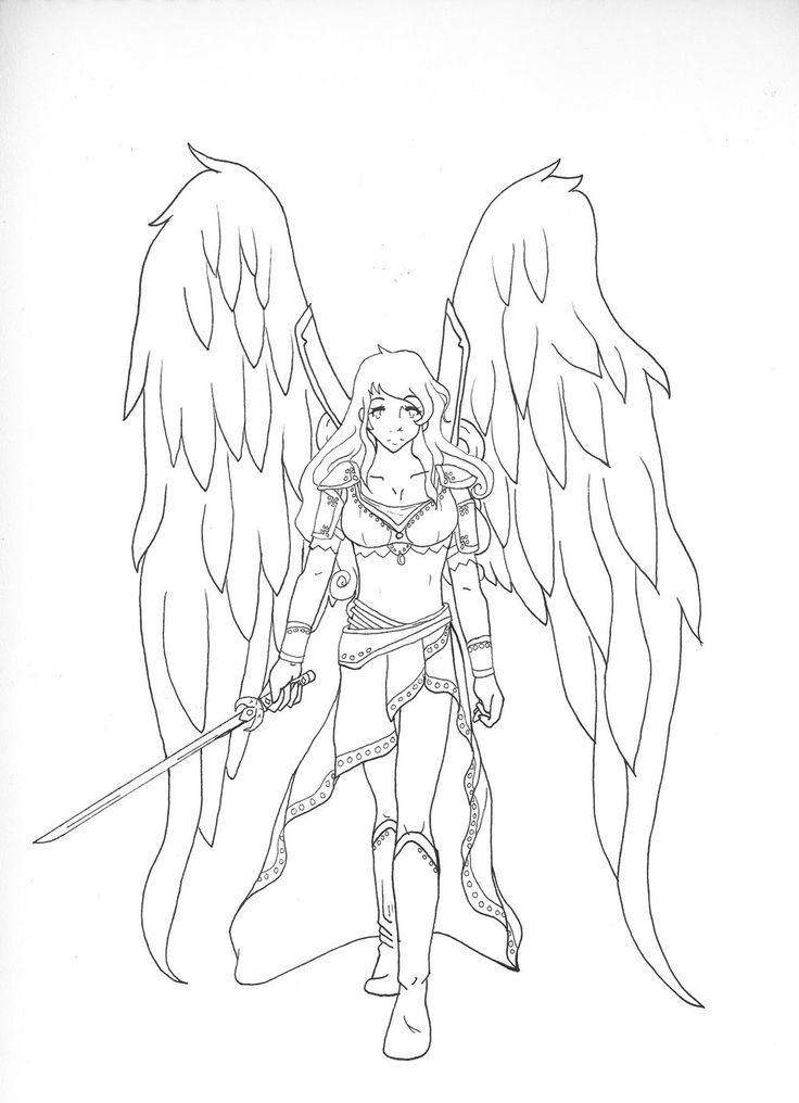 Warrior Angel Coloring Pages | Angel coloring pages, Angel warrior, Coloring  pages