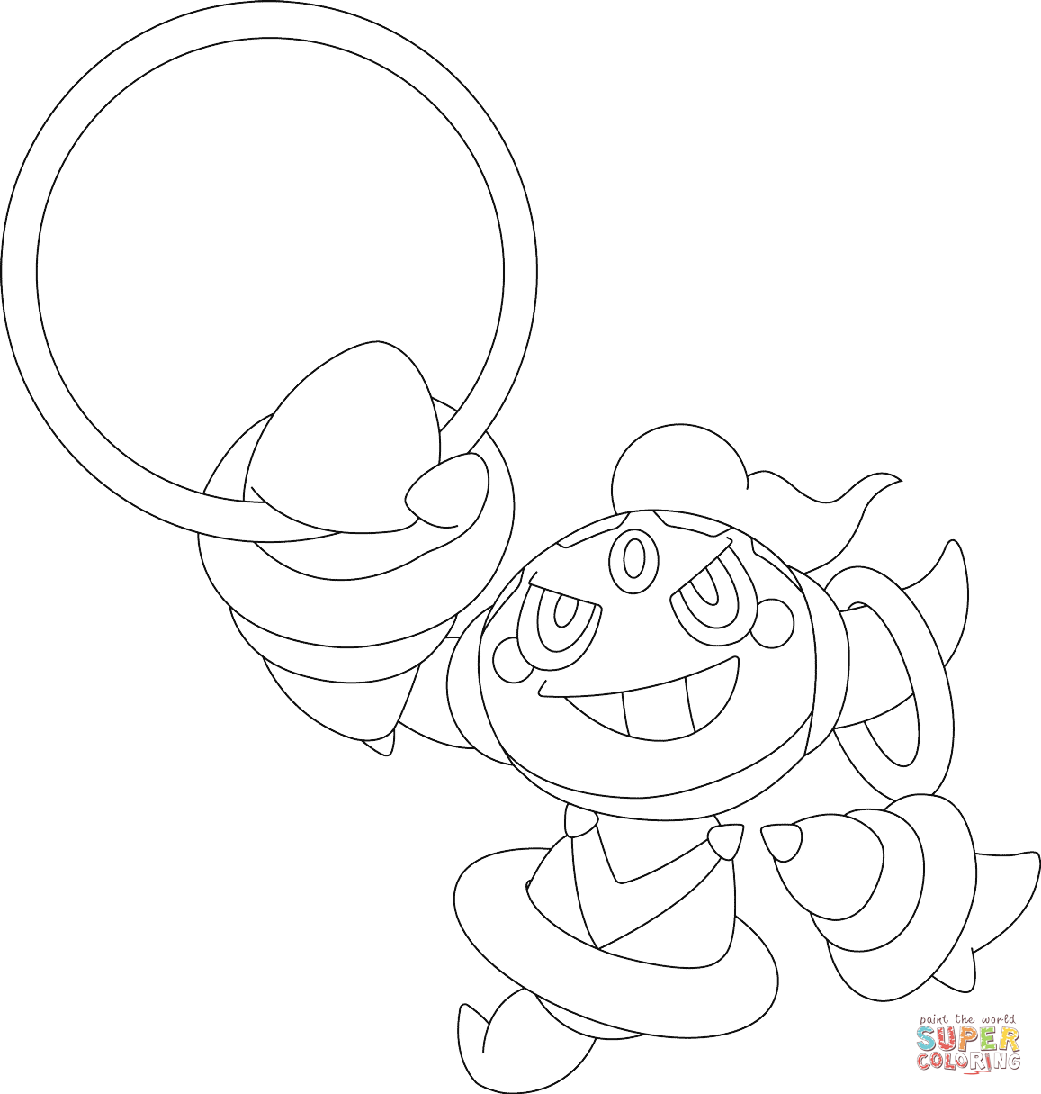 Hoopa Pokemon coloring page | Free Printable Coloring Pages