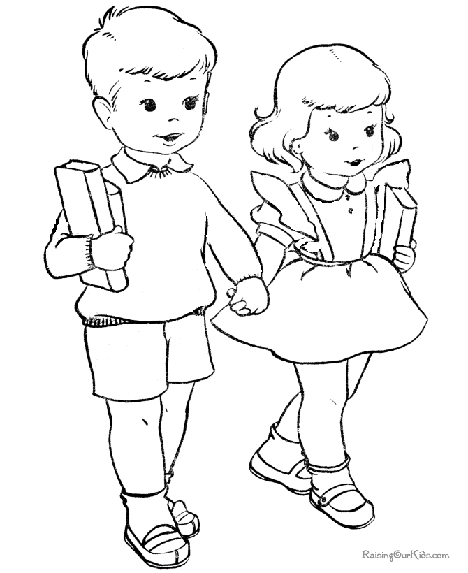 Cute coloring page for school 021