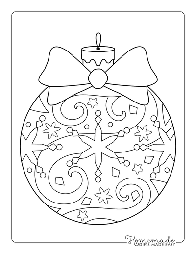 Printable Christmas Ornaments, Coloring Pages, & Blank Templates