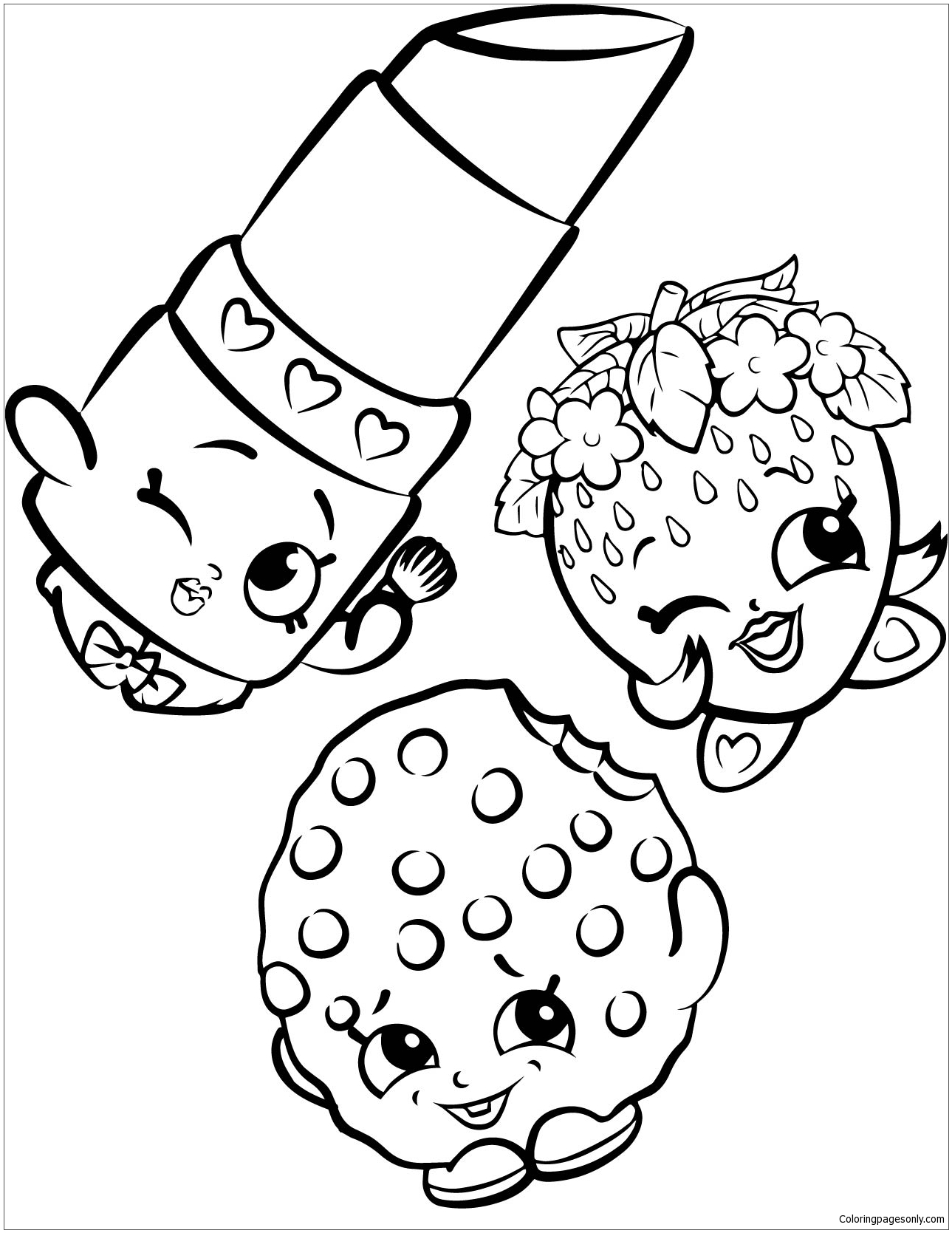 Sweet Shopkins Characters Coloring Pages - Shopkins Coloring Pages - Coloring  Pages For Kids And Adults
