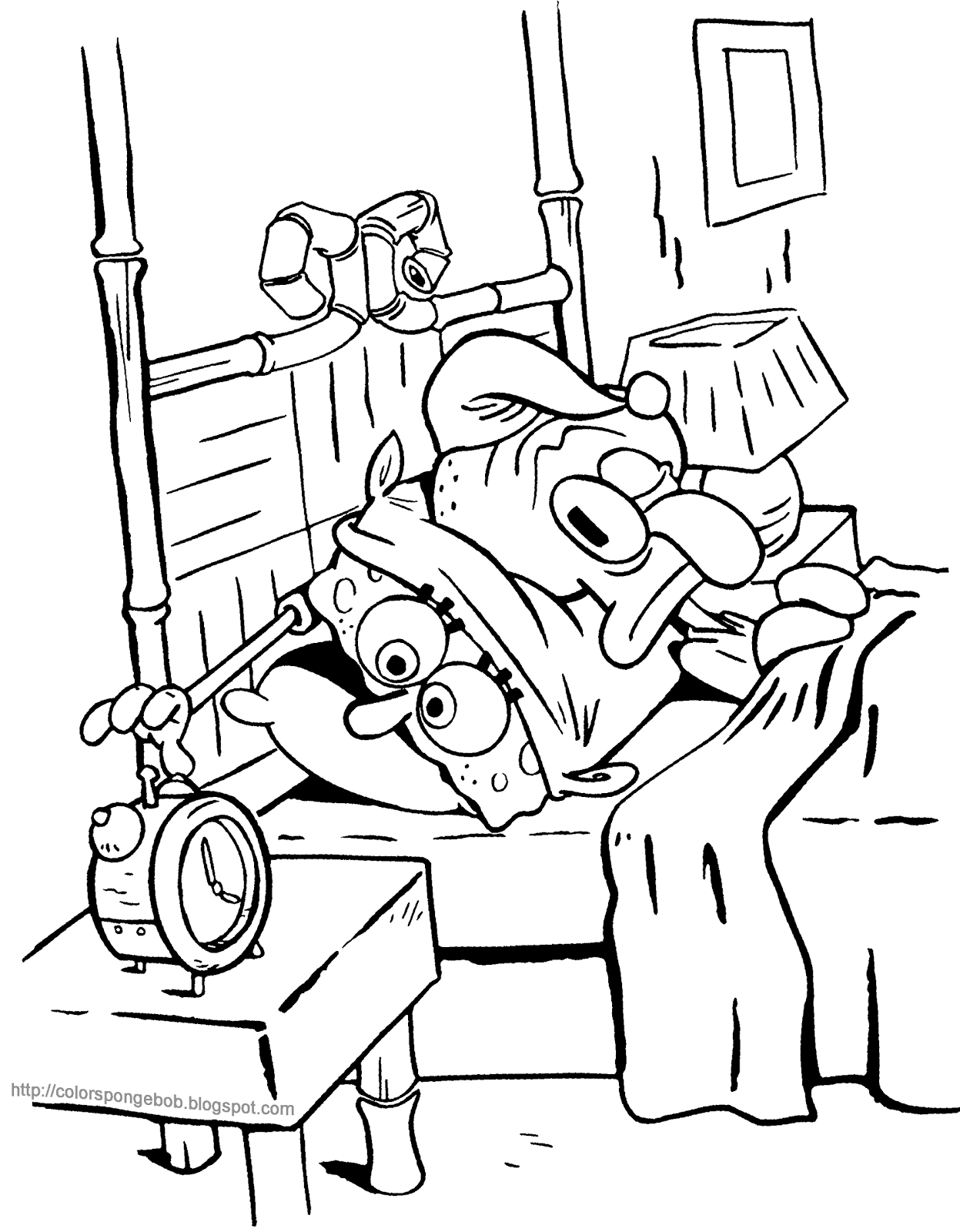 spongebob coloring pages - Clip Art Library