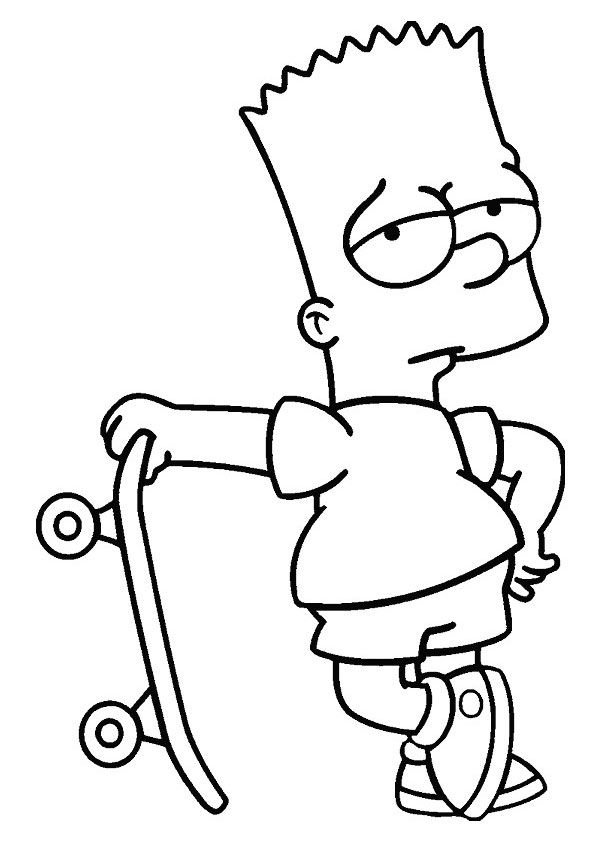 Simpsons Coloring Page | Arte simpsons, Mini desenhos, Coisas simples para  desenhar