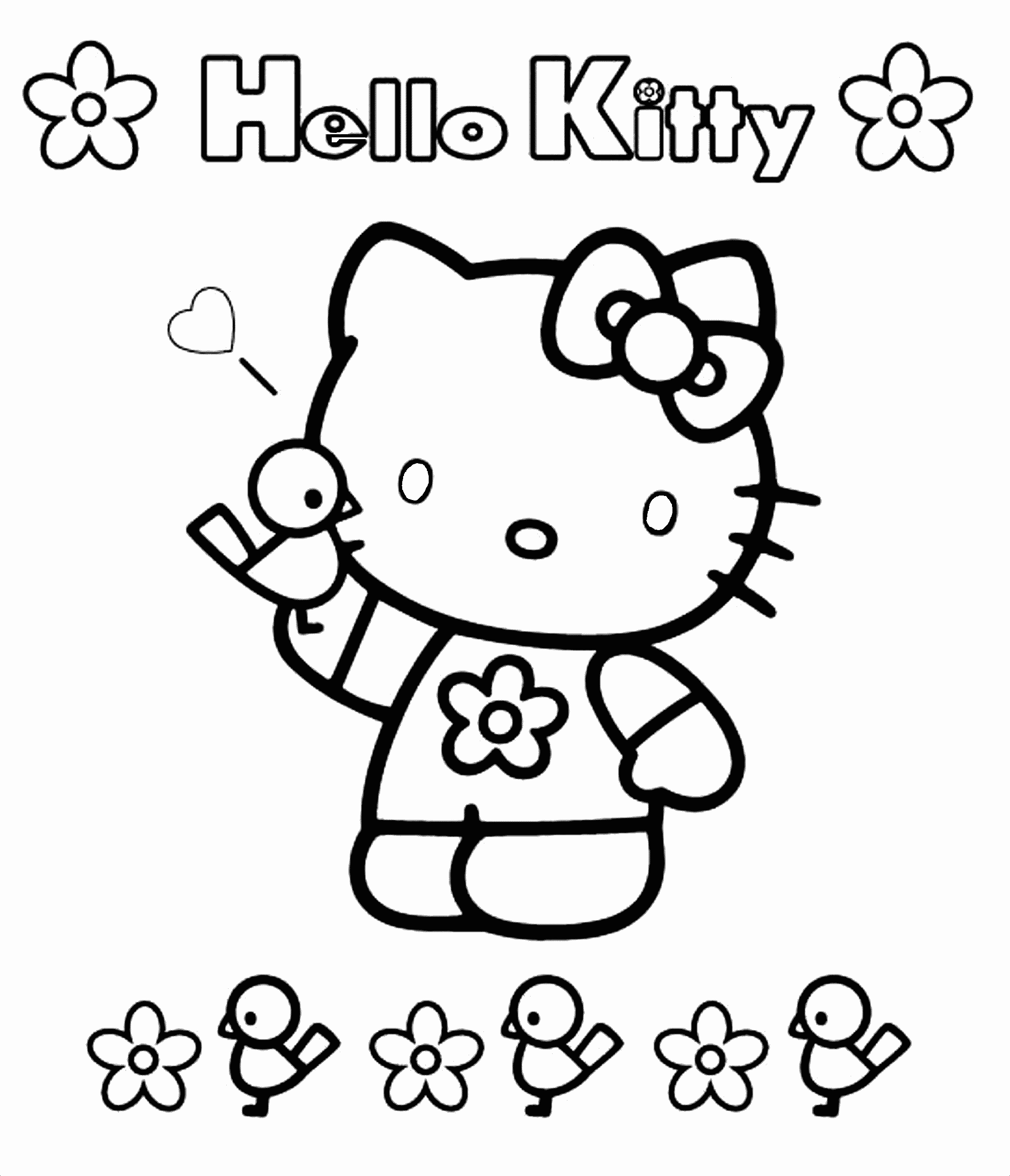 Baby Hello Kitty Coloring Pages To Print - Coloring Pages For All Ages