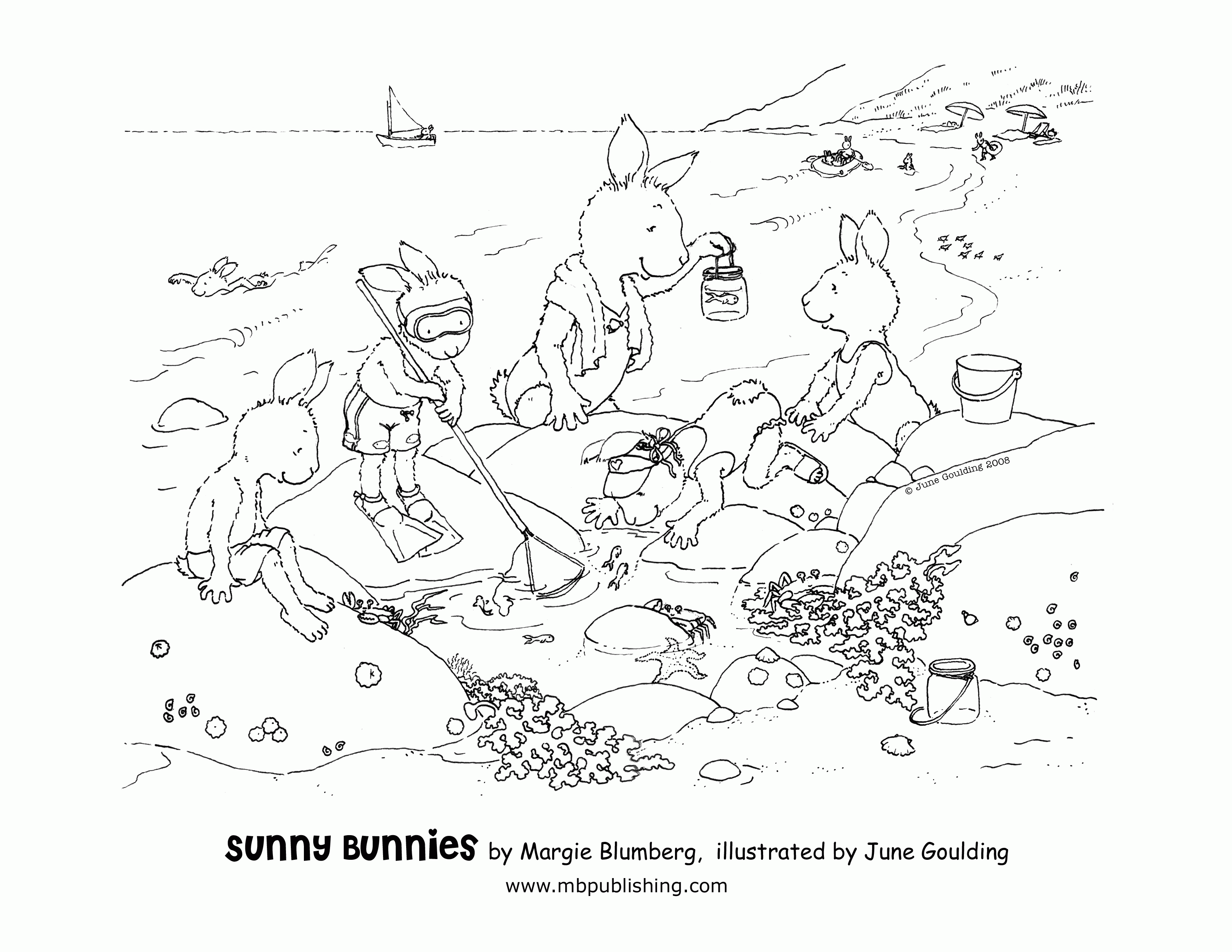 Sunny Bunnies and Breezy Bunnies: Coloring Pages from Picture ...