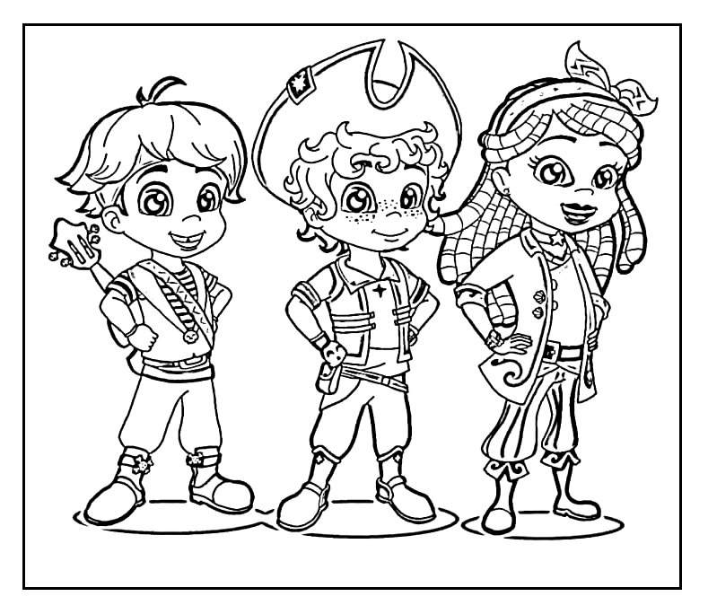 Printable Santiago of The Seas color Sheets Coloring Pages - Santiago of  the Seas Coloring Pages - Coloring Pages For Kids And Adults