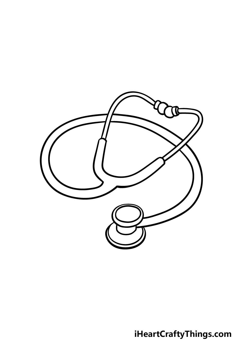 Stethoscope Drawing - How To Draw A Stethoscope Step By Step