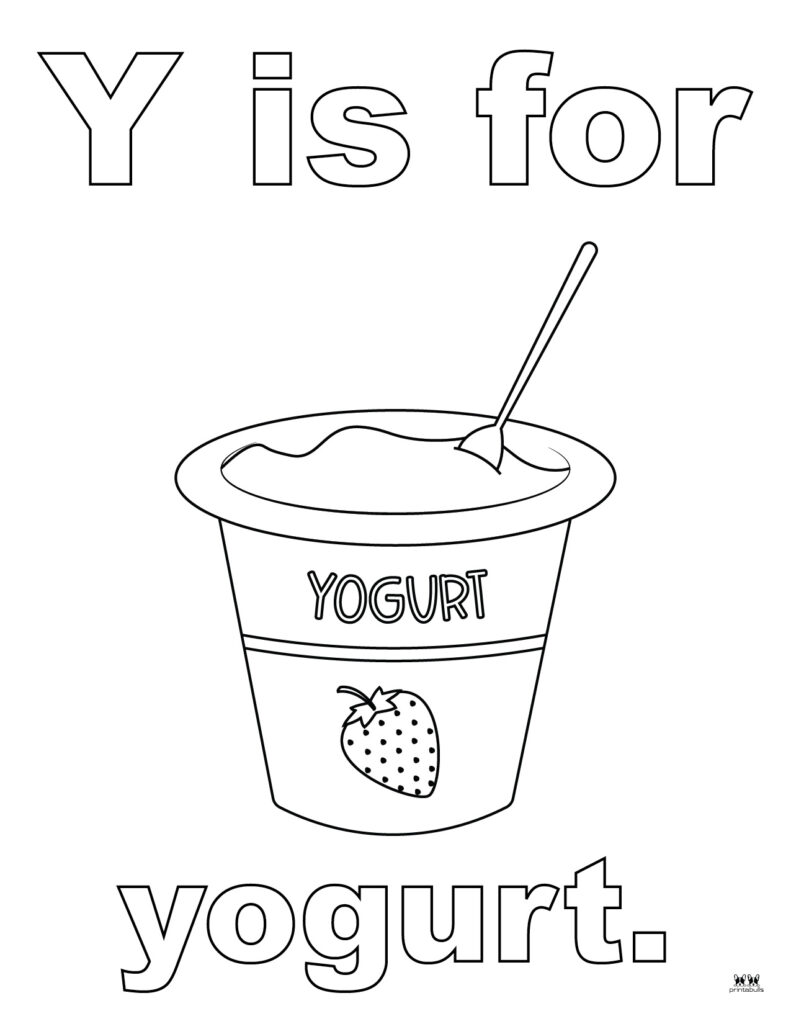 Letter Y Coloring Pages - 15 FREE Pages | Printabulls