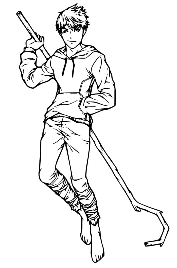 Jack Frost the Guardian of Fun Coloring Page - Free Printable Coloring Pages  for Kids