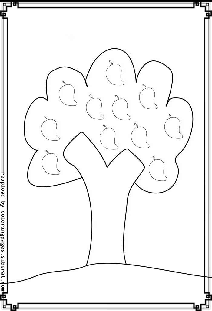 Mango Tree Coloring Page - Get Coloring Pages