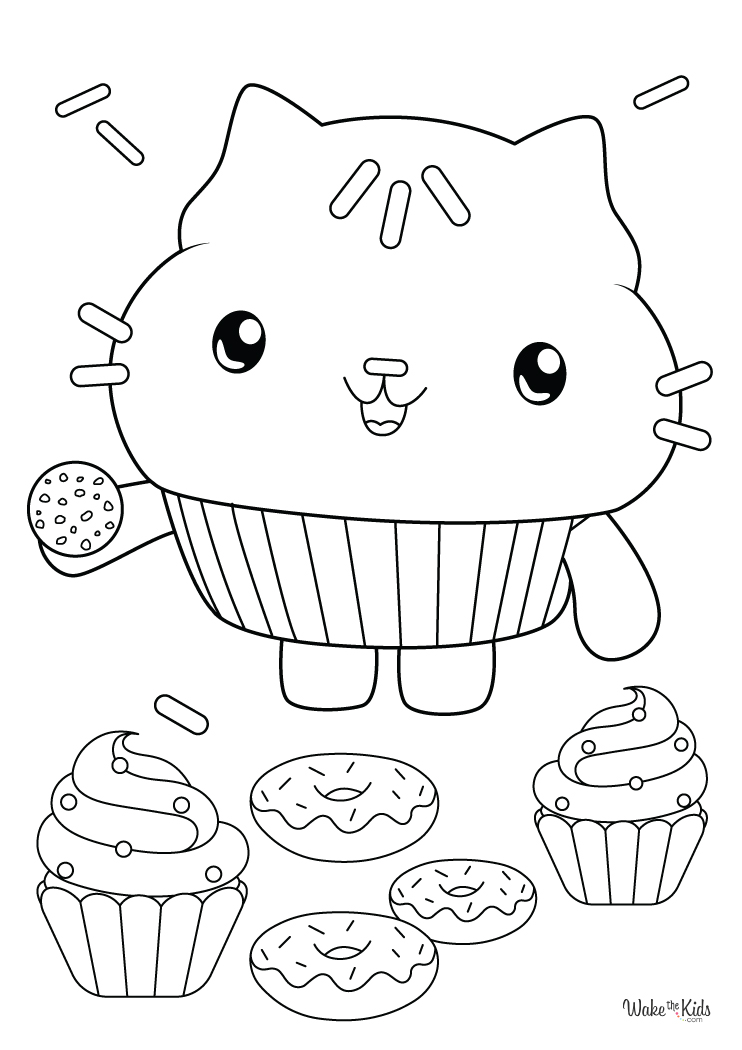 Gabby's Dollhouse Coloring Pages (Free ...