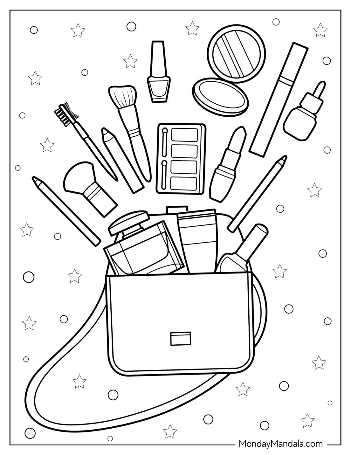 20 Makeup Coloring Pages (Free PDF ...