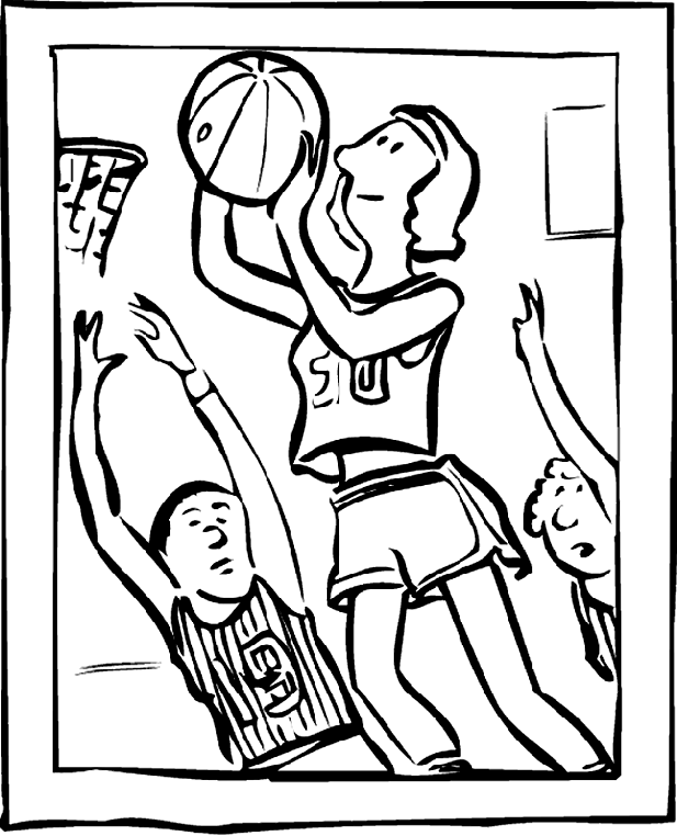 Basketball - Making the Hoop Coloring ...