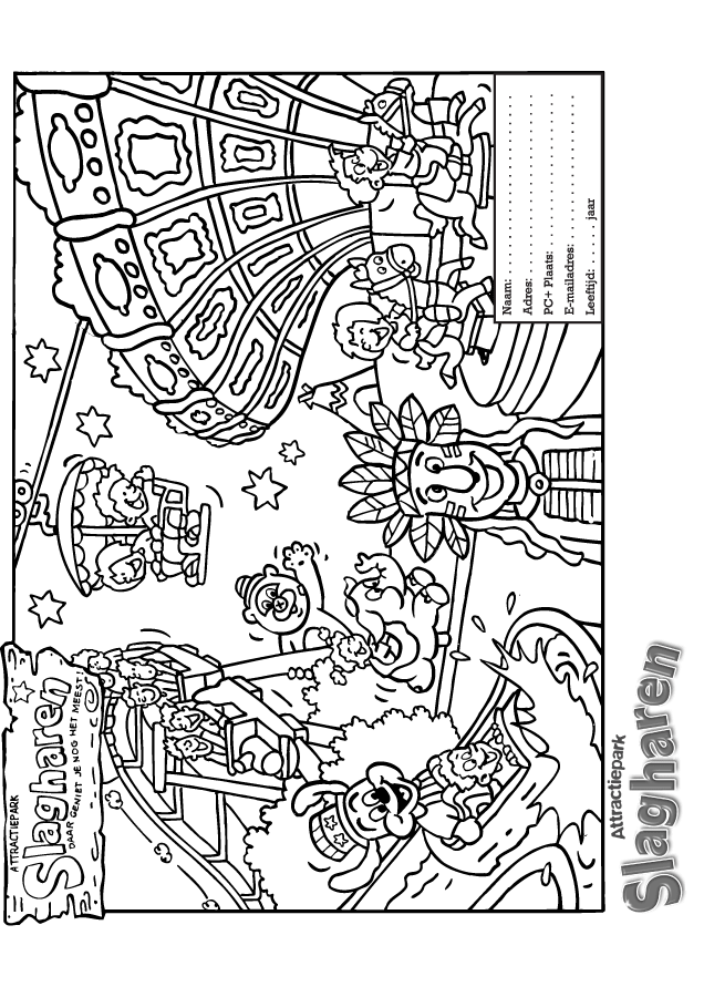 Amusement park coloring pages ...