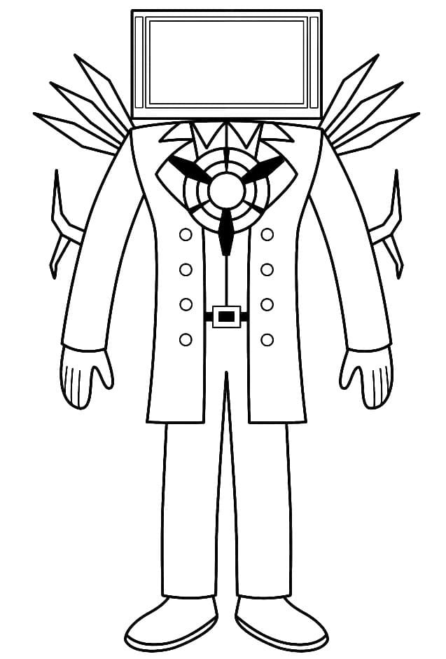 Titan TV Man coloring page - Download, Print or Color Online for Free