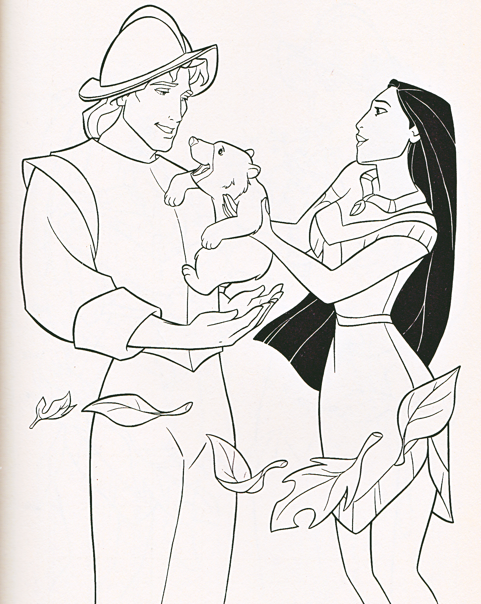 Walt disney Coloring Pages - Captain John Smith & Pocahontas ...