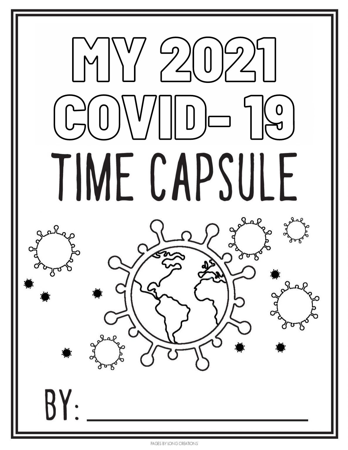 Free Covid-19 Time Capsule Worksheets - KiddyChart