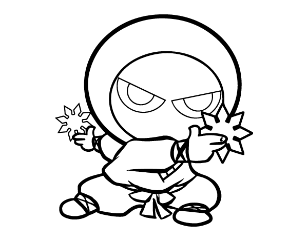 Ninja kid coloring page - Coloringcrew.com