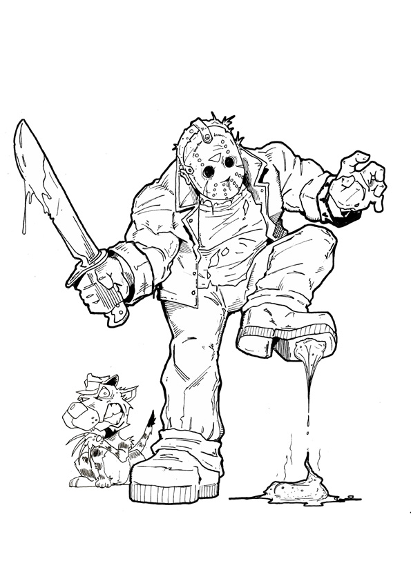 Friday The 13th Coloring Pages