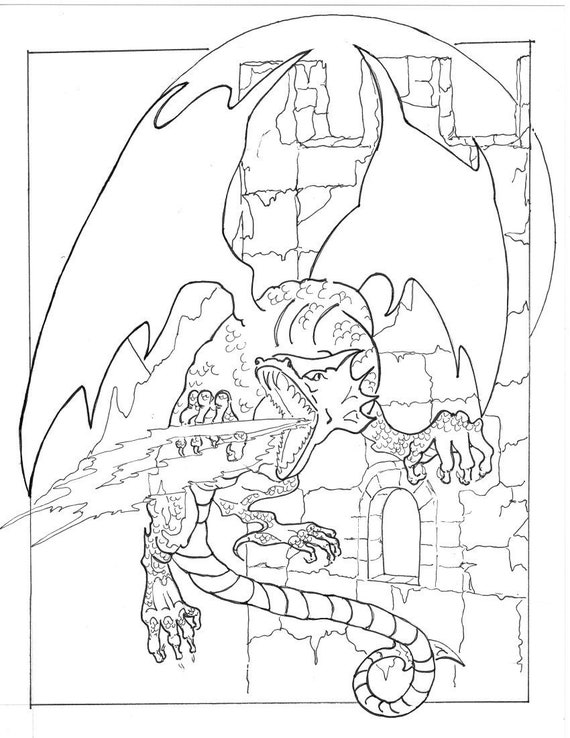 Dragon Prince Loki of Asgard Fantasy Coloring Page for Adult | Etsy