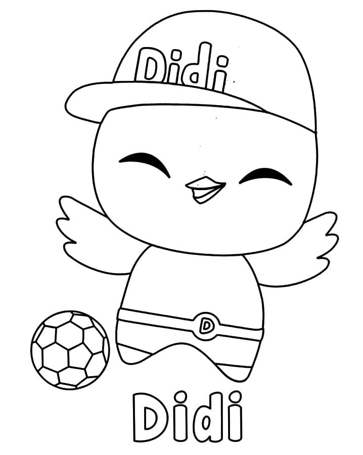 Happy Didi Coloring Page - Free Printable Coloring Pages for Kids