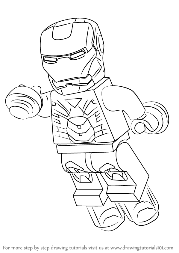 lego iron man drawing Promotions